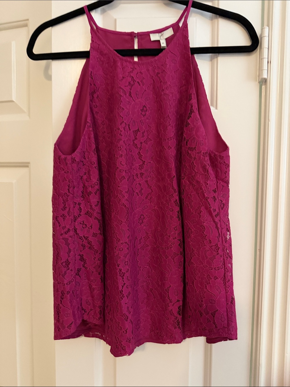 Joie Pleated Lace Cami Floral Lace Cami Pink Size Medium NWT